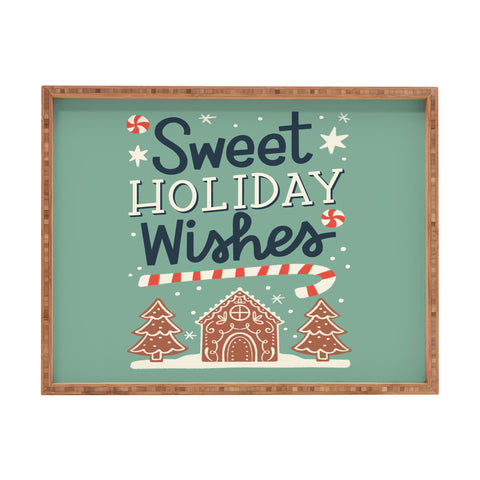 Bigdreamplanners Sweet Holiday wishes Rectangular Tray