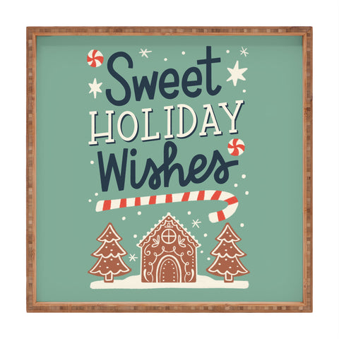 Bigdreamplanners Sweet Holiday wishes Square Tray