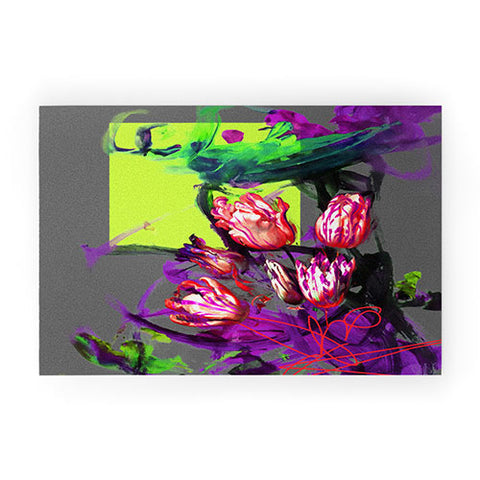 Biljana Kroll Bouquet of Tulips Welcome Mat