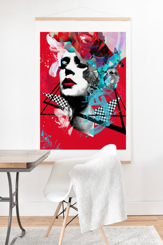 Biljana Kroll Crimson Kiss Art Print And Hanger