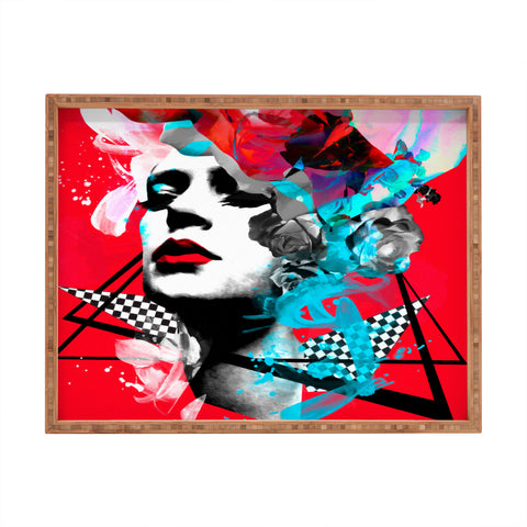 Biljana Kroll Crimson Kiss Rectangular Tray
