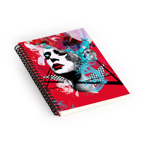 Biljana Kroll Crimson Kiss Spiral Notebook