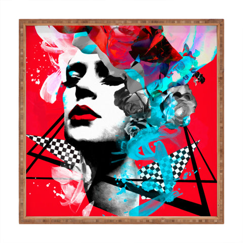 Biljana Kroll Crimson Kiss Square Tray