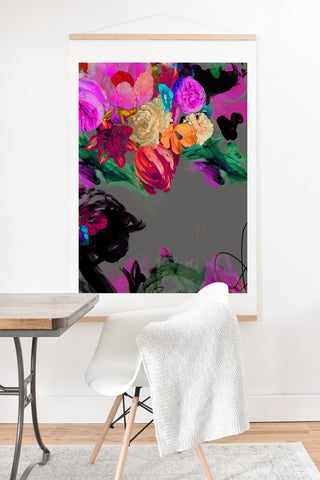 Biljana Kroll Floral Storm Art Print And Hanger