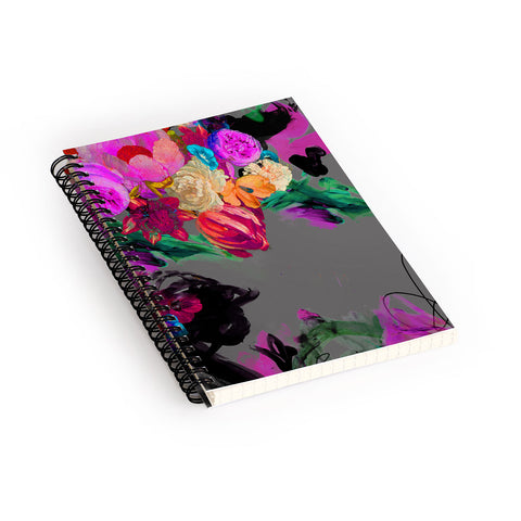 Biljana Kroll Floral Storm Spiral Notebook