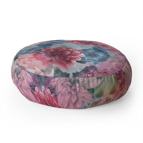 Biljana Kroll Flourishing Florals Floor Pillow Round