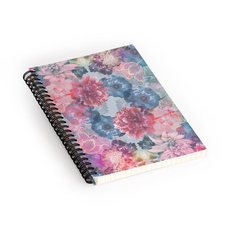 Biljana Kroll Flourishing Florals Spiral Notebook