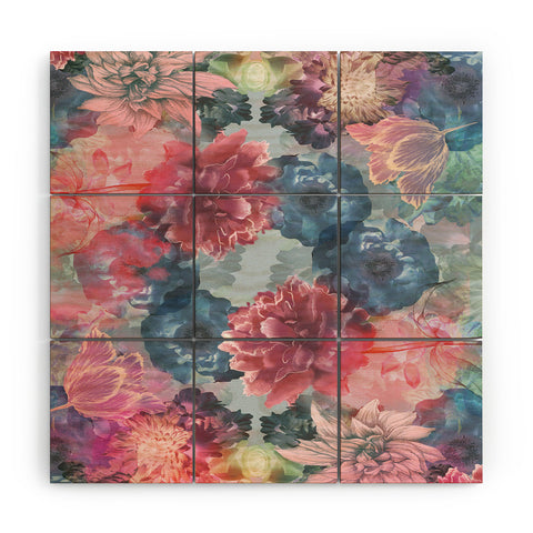 Biljana Kroll Flourishing Florals Wood Wall Mural