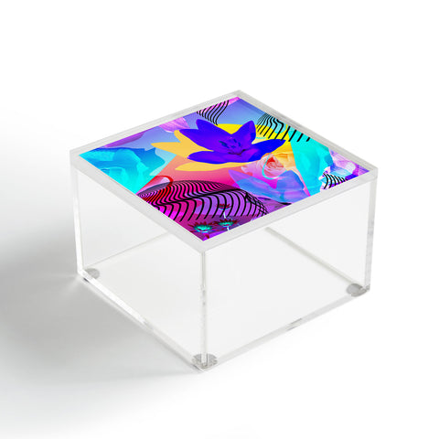 Biljana Kroll Fluorescent Florals Acrylic Box