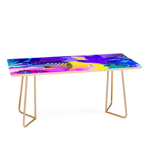 Biljana Kroll Fluorescent Florals Coffee Table