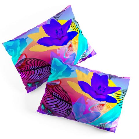 Biljana Kroll Fluorescent Florals Pillow Shams