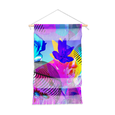 Biljana Kroll Fluorescent Florals Wall Hanging Portrait