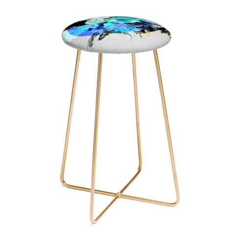 Biljana Kroll Indigo Whirlwind Counter Stool