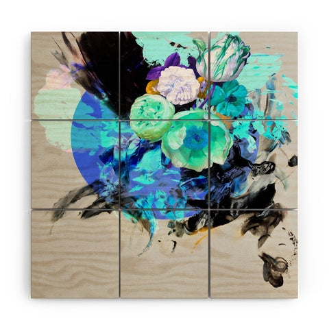 Biljana Kroll Indigo Whirlwind Wood Wall Mural