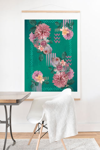 Biljana Kroll Mauve Garden Art Print And Hanger