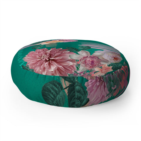 Biljana Kroll Mauve Garden Floor Pillow Round