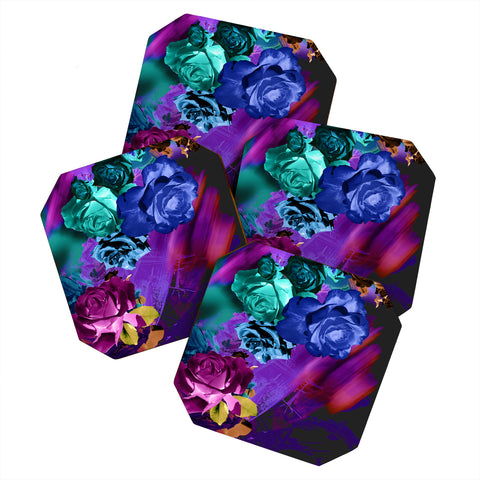 Biljana Kroll Moonlit Floral Coaster Set