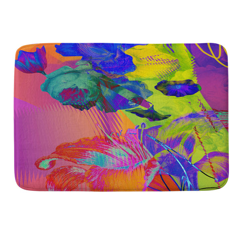 Biljana Kroll Neon Night Memory Foam Bath Mat