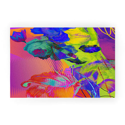 Biljana Kroll Neon Night Welcome Mat