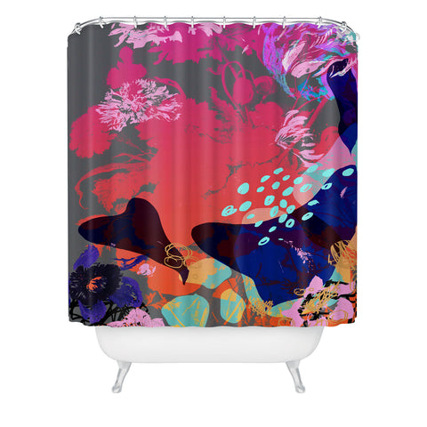 Biljana Kroll Nouveau Sunrise Shower Curtain