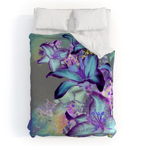 Biljana Kroll Oil Spill Florals Duvet Cover