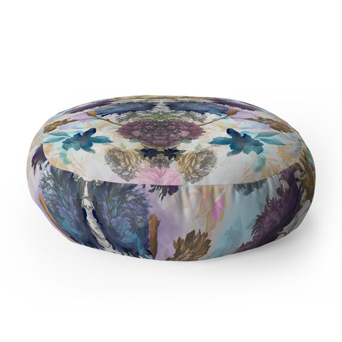 Biljana Kroll Peony Garden Floor Pillow Round