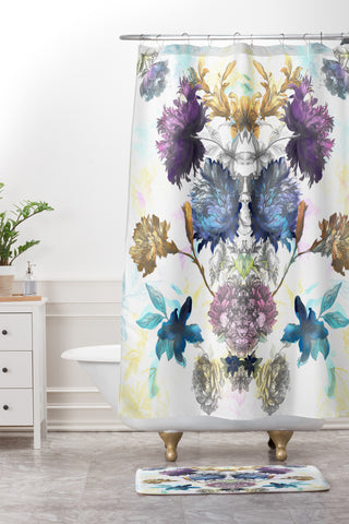 Biljana Kroll Peony Garden Shower Curtain And Mat