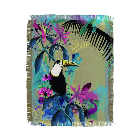 Biljana Kroll Rainforest Rhapsody Throw Blanket