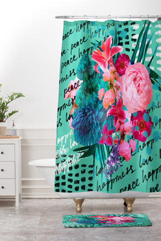 Biljana Kroll The Love Letter Shower Curtain And Mat