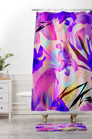 Biljana Kroll Tropical Tango Shower Curtain And Mat
