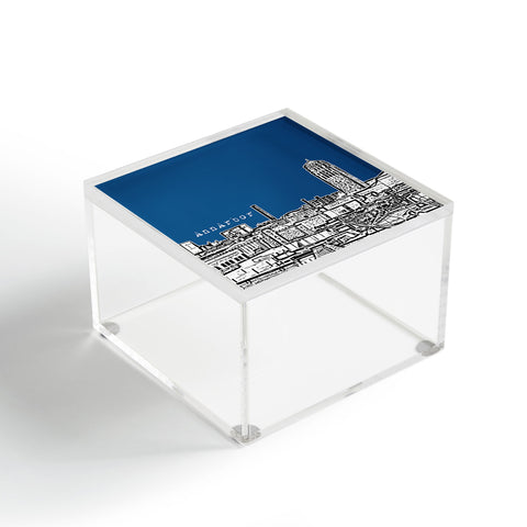 Bird Ave Ann Arbor Navy Acrylic Box