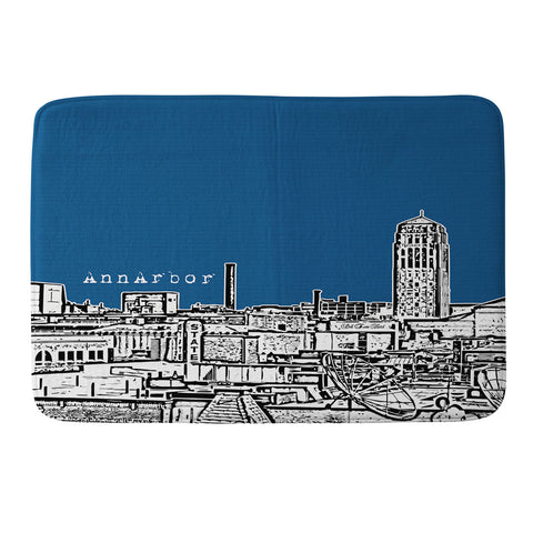 Bird Ave Ann Arbor Navy Memory Foam Bath Mat