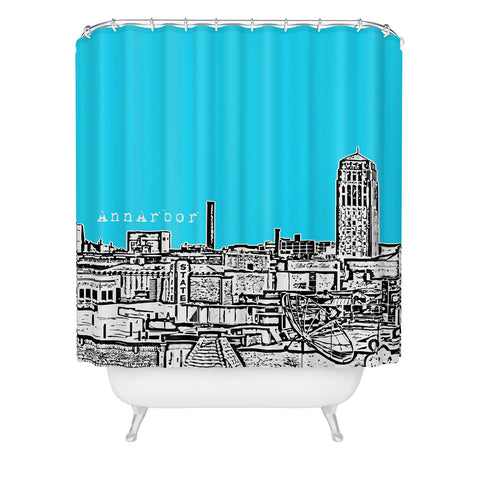 Bird Ave Ann Arbor Sky Shower Curtain