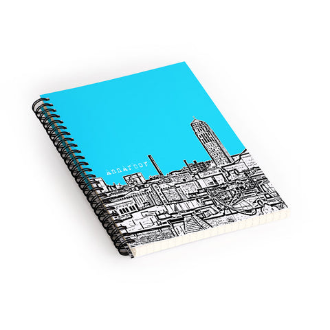 Bird Ave Ann Arbor Sky Spiral Notebook