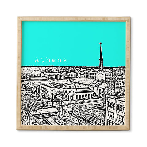 Bird Ave Athens Aqua Framed Wall Art
