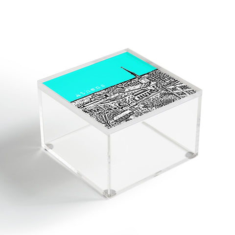 Bird Ave Athens Aqua Acrylic Box