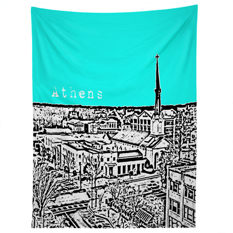 Bird Ave Athens Aqua Tapestry