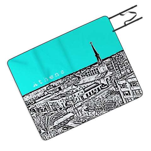 Bird Ave Athens Aqua Picnic Blanket