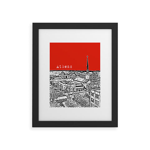 Bird Ave Athens Georgia Framed Art Print