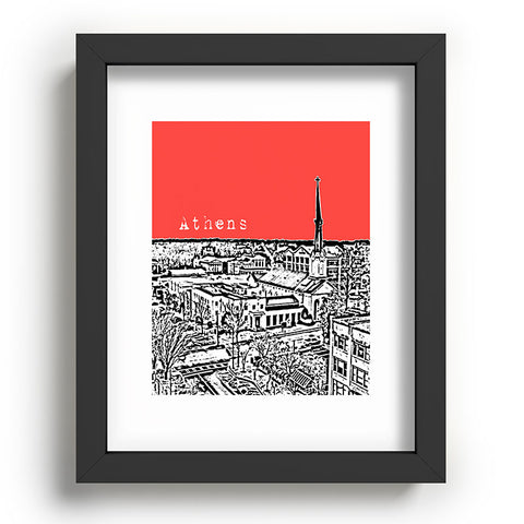 Bird Ave Athens Red Recessed Framing Rectangle