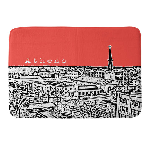 Bird Ave Athens Red Memory Foam Bath Mat