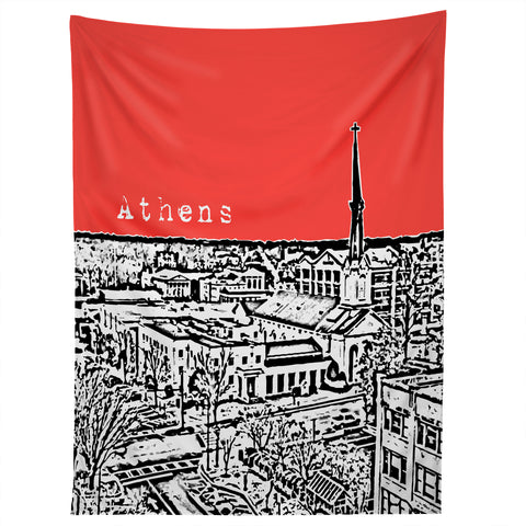 Bird Ave Athens Red Tapestry