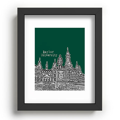 Bird Ave Baylor University Green Recessed Framing Rectangle