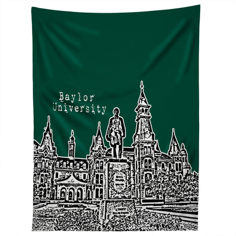 Bird Ave Baylor University Green Tapestry