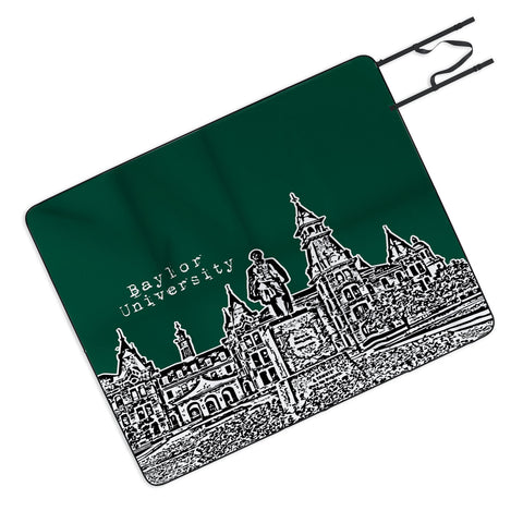 Bird Ave Baylor University Green Picnic Blanket