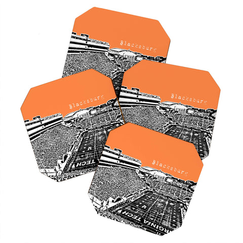 Bird Ave Blacksburg Virginia Coaster Set