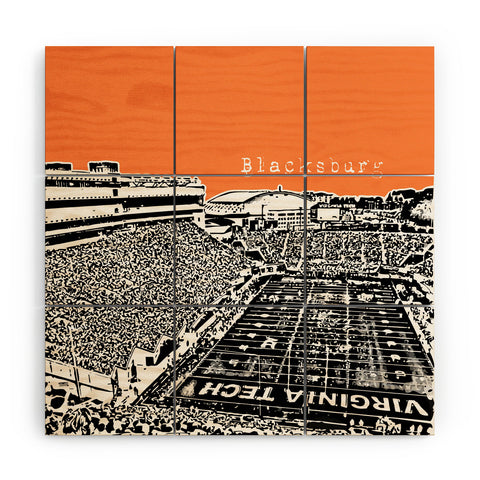 Bird Ave Blacksburg Virginia Wood Wall Mural