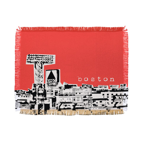 Bird Ave Boston Fenway Throw Blanket