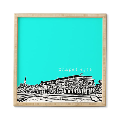 Bird Ave Chapel Hill Aqua Framed Wall Art