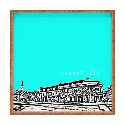 Bird Ave Chapel Hill Aqua Square Tray